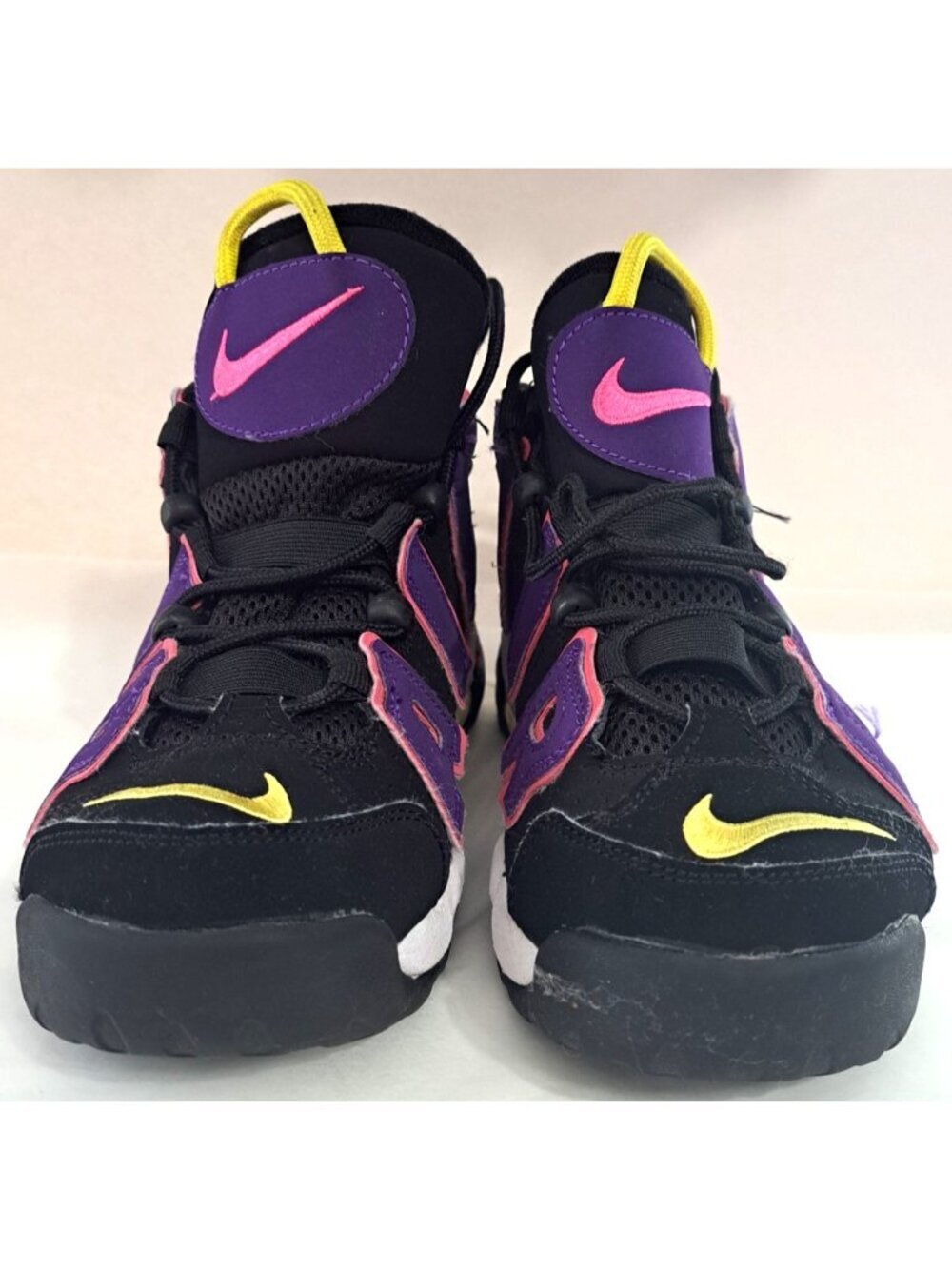 Nike Air More Uptempo 96 Black Court Purple Kids 6Y - DZ5278-001